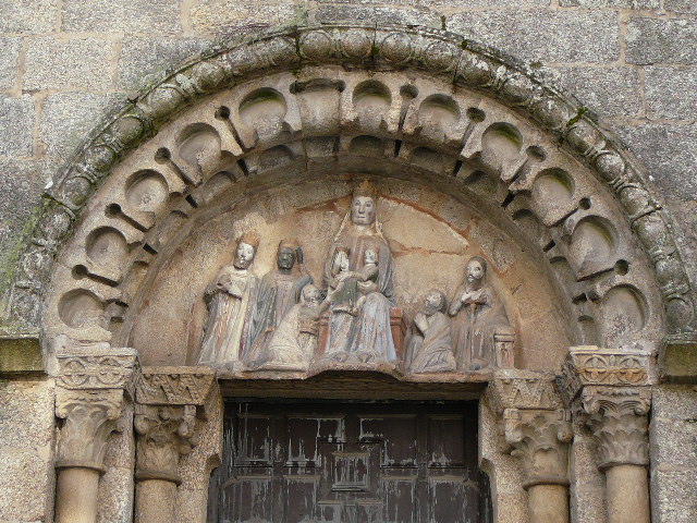 08 Saint Jacques de Compostelle Porche de l'église <i>San Fiz de Solovio</i>