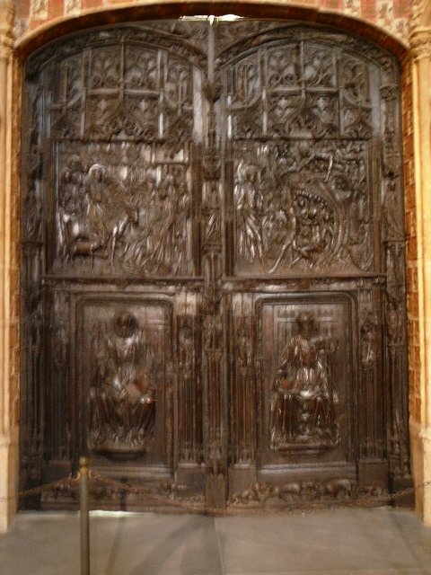 Porte sculptée de la Cathédrale de Burgos 