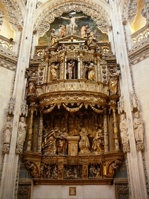 10 Burgos Retable d'une Chapelle de la Cathédrale de Burgos