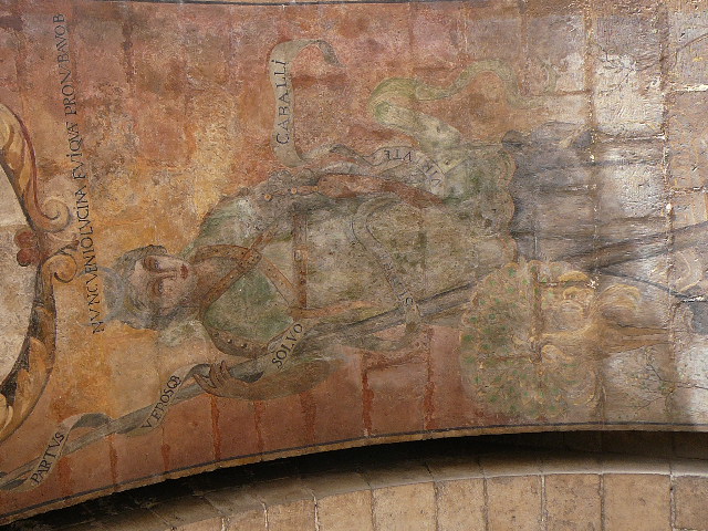 Fresque sous la voûte de l'<i>Arc de Santa María</i> 