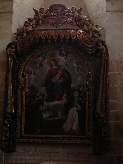 Peinture dans l'église du Monastère Royal de <i>las Huelgas</i> à Burgos 