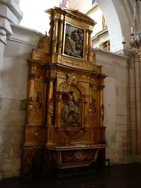 Retable d'une chapelle de l'église du Monastère Royal de <i>las Huelgas</i> à Burgos 